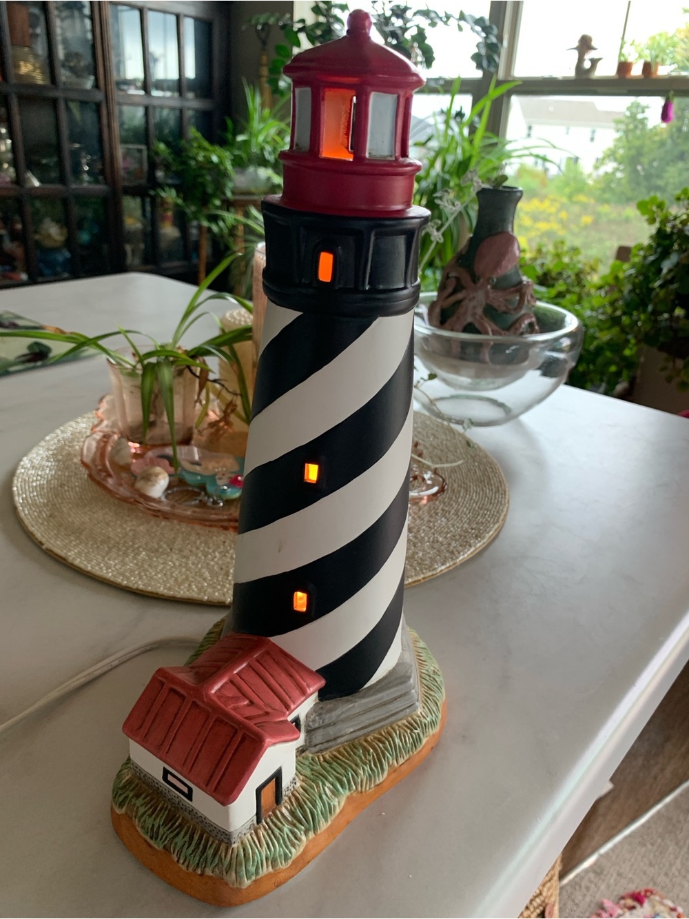 Ceramic Corded Night Light St.Augustine FL 1874 12”H